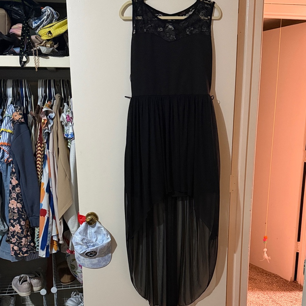 Black High Low Dress